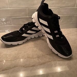 Adidas Black and White Athletic Shoes